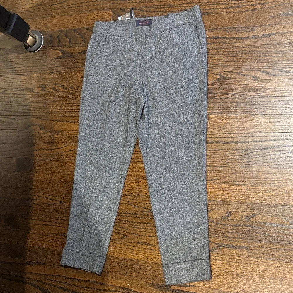 James Jeans plaid cuffed Gray Women's Trousers